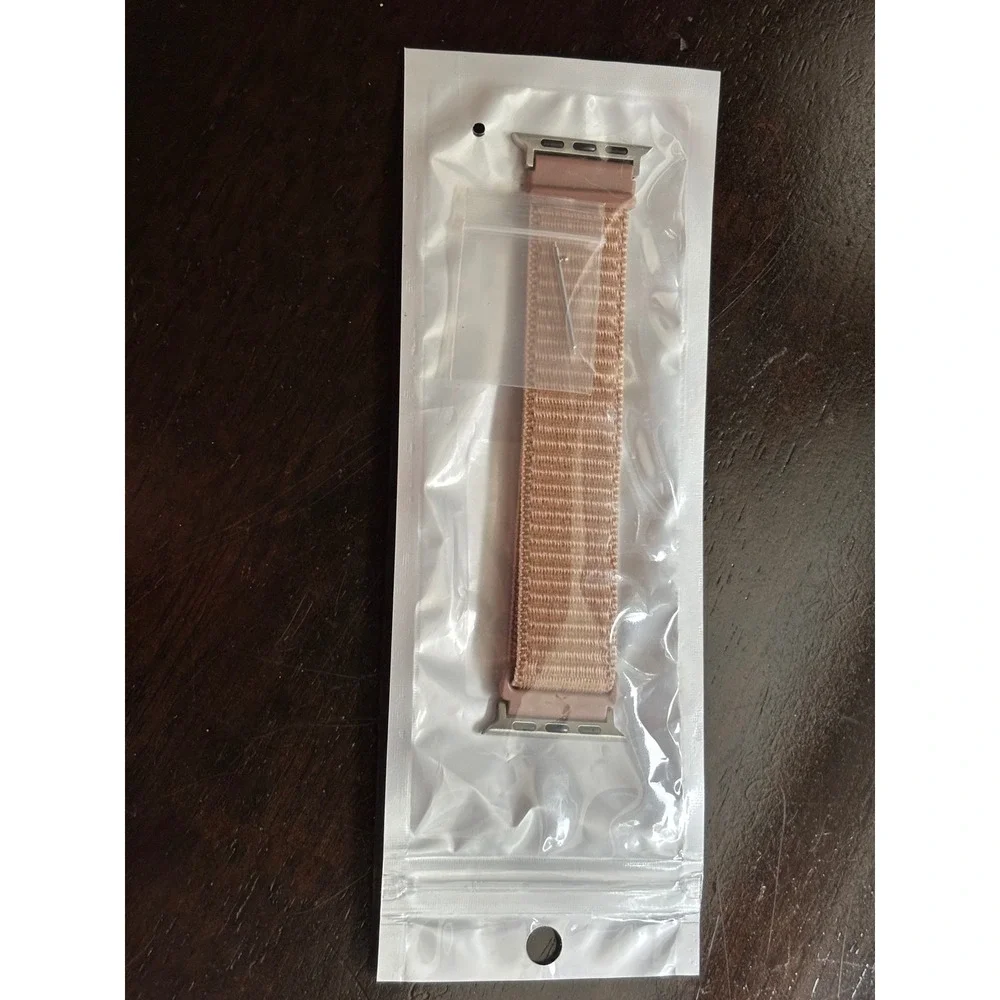 Zedoli Nylon Sport Loop Watch Band Milk Tea for Apple Watch Series 3 2 1 SE